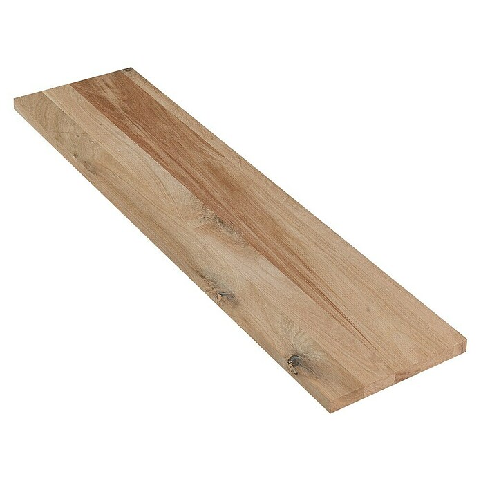 Leimholzplatte Rustic (Eiche, Qualitätsstufe Leimholzplatte: B/C, 800 x 200 x 20 mm) | BAUHAUS