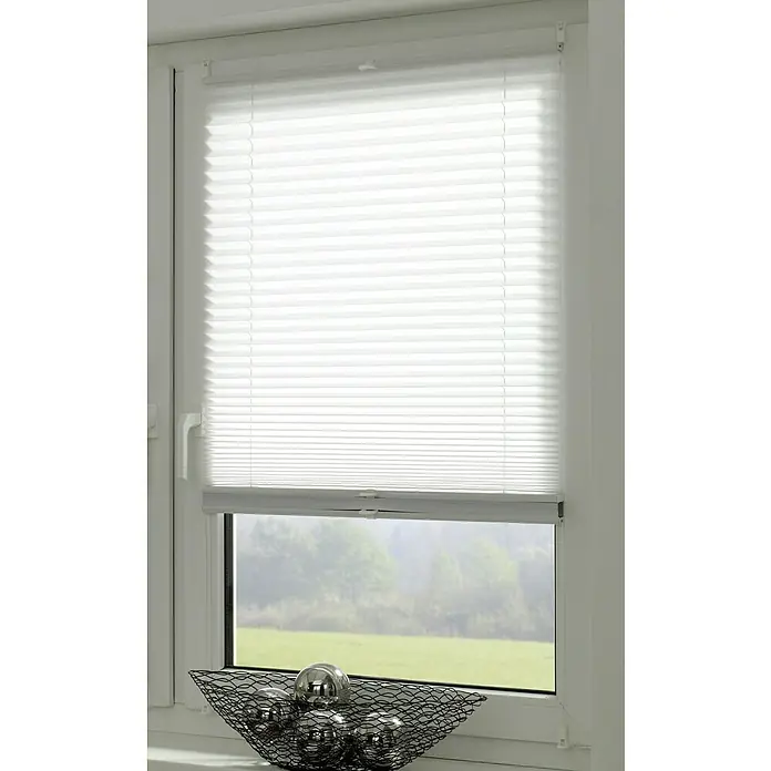 GARDINIA EASYFIX Rideaux Plissés Greta Gris 70x130 Cm - Stores Opaques Sans Perçage, Kit Montage Inclus