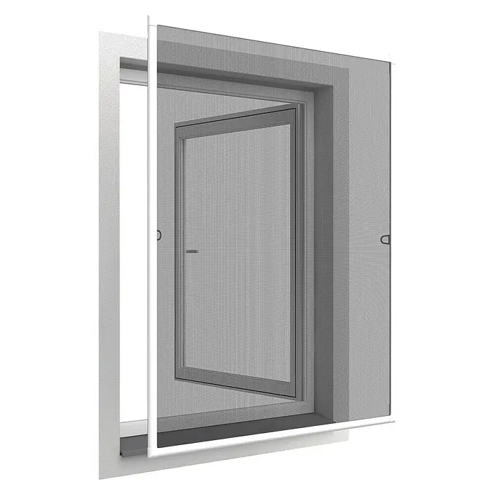 Easy Life Insektenschutzfenster Basic - B x H: 120 x 140 cm, Montage Insektengitter: Stecken - Nahaufnahme eines Insektenschutzgitters für Fenster, das Schutz vor Insekten bietet und gleichzeitig frische Luft hereinlässt. Ideal für Wohnräume.