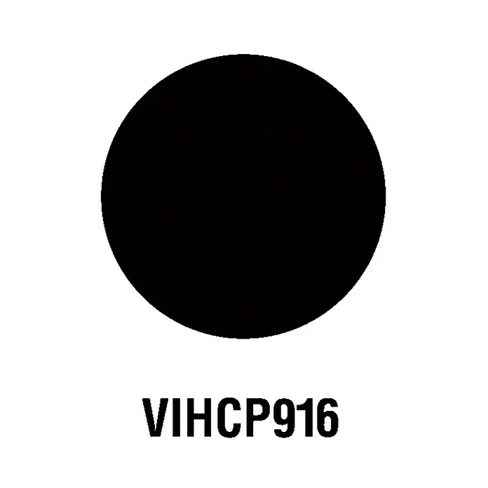 Artemio Perforadora 1 1/2" Círculo - 3,3 x 3,3 cm - Círculo negro con el texto "VIHCP916" debajo, posiblemente un código de color o un identificador de producto.