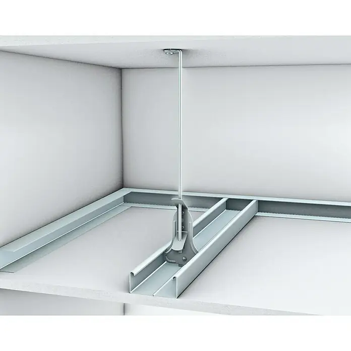 Probau Schnellabhänger - Ausstattung: Draht mit Öse, Länge: 500 mm, 1 Stk. - Deckenabhängesystem zur Montage von abgehängten Decken. Die Konstruktion besteht aus Metallprofilen und einer vertikalen Aufhängung.