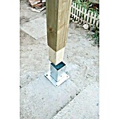 Base para poste (Plateado, Específico para: Trabajar en el jardín)