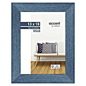 Accent Holzwechselrahmen Oslo (Blau, 13 x 18 cm, MDF)