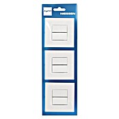Niessen Zenit Conmutador pack 3 unidades (Blanco, Montaje en la pared, Plástico)