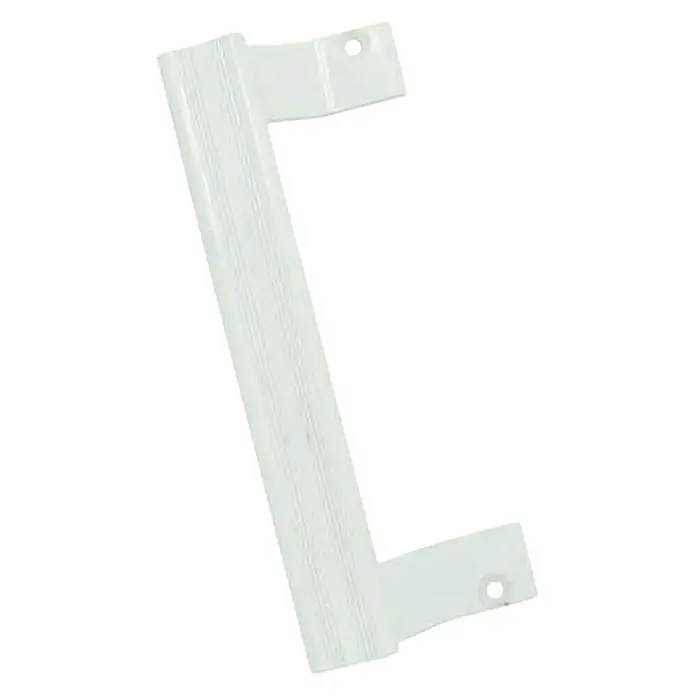 Micel Manilla de puerta de terraza 6809 - Blanco - Manija de puerta de refrigerador blanca con superficie acanalada y orificios de montaje para una fácil instalación.