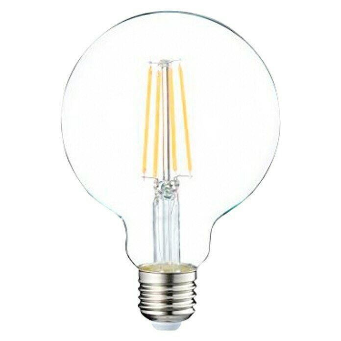 Garza Bombilla LED Vintage (8 W, E27, Color de luz: Blanco cálido, Intensidad regulable, Globo)