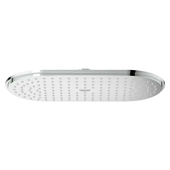 Grohe Kopfbrause Rainshower Veris 300 - 15 x 30 cm, 23 l/min, Anzahl Funktionen: 1 Stk., Chrom - Die Grohe Rainshower Kopfbrause ist eine moderne und elegante Duschbrause mit einem schlanken, ovalen Design für ein entspannendes Duscherlebnis.