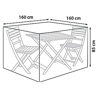 Sunfun Balkon-Set-Schutzhülle  (L x B x H: 160 x 160 x 85 cm)
