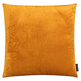 Kissen Wendekissen Samt (Senf, 50 x 50 cm, 100 % Polyester)