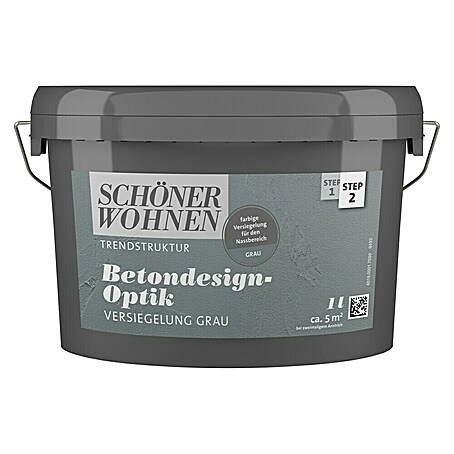 SCHÖNER WOHNEN-Farbe Betondesign-Optik Versiegelung  (Grau)