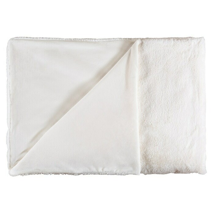 Decke (Elfenbein, 200 x 150 cm, 100 % Polyester)