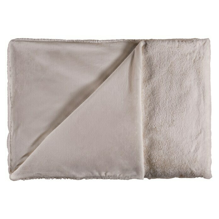 Decke HappyBeige, 200 x 150 cm, 100 % Polyester Front View