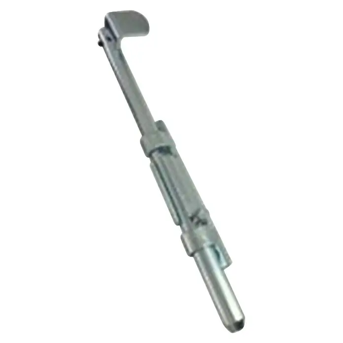 Polbram Torriegel - L x B x H: 5 x 20 x 3 cm, Stahl - Eine Metallstange mit einem Haken am Ende. Ideal für verschiedene Anwendungen im Handwerk und in der Industrie.