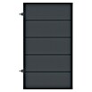 Polbram Theo Gartentor (L x B x H: 90 x 3 x 120 cm, Anthrazit, Stahl, Türanschlag links, Einzeltor) | BAUHAUS