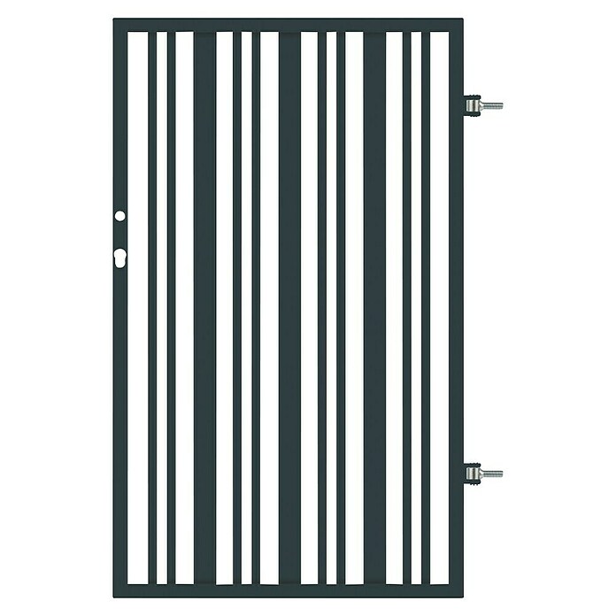 Polbram Daniela Gartentor (L x B x H: 90 x 3 x 120 cm, Anthrazit, Stahl, Einzeltor) | BAUHAUS