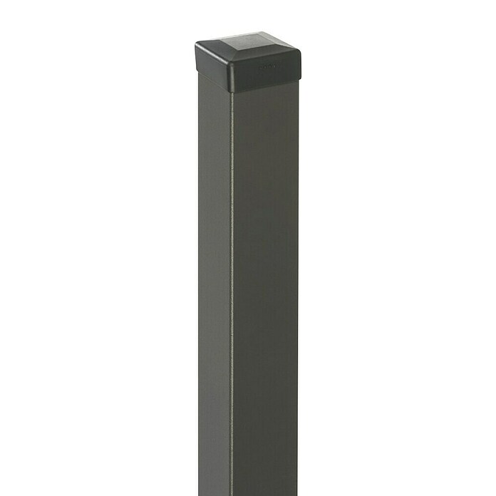 Polbram Zaunpfosten (L x B x H: 7 x 7 x 180 cm, Anthrazit, Stahl, Glatt) | BAUHAUS