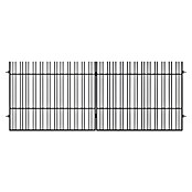 Polbram Grace Gartentor (L x B x H: 300 x 4 x 120 cm, Anthrazit, Stahl, Doppeltor, Türanschlag beidseitig) | BAUHAUS