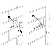 Polbram Zaunverbinder O (Gesamtstückzahl: 4 Stk.) | BAUHAUS