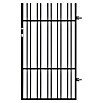 Polbram Grace Gartentor (L x B x H: 90 x 3 x 120 cm, Anthrazit, Stahl, Einzeltor, Türanschlag rechts) | BAUHAUS