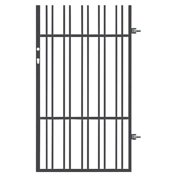 Polbram Grace Gartentor (L x B x H: 90 x 3 x 120 cm, Anthrazit, Stahl, Einzeltor, Türanschlag rechts) | BAUHAUS