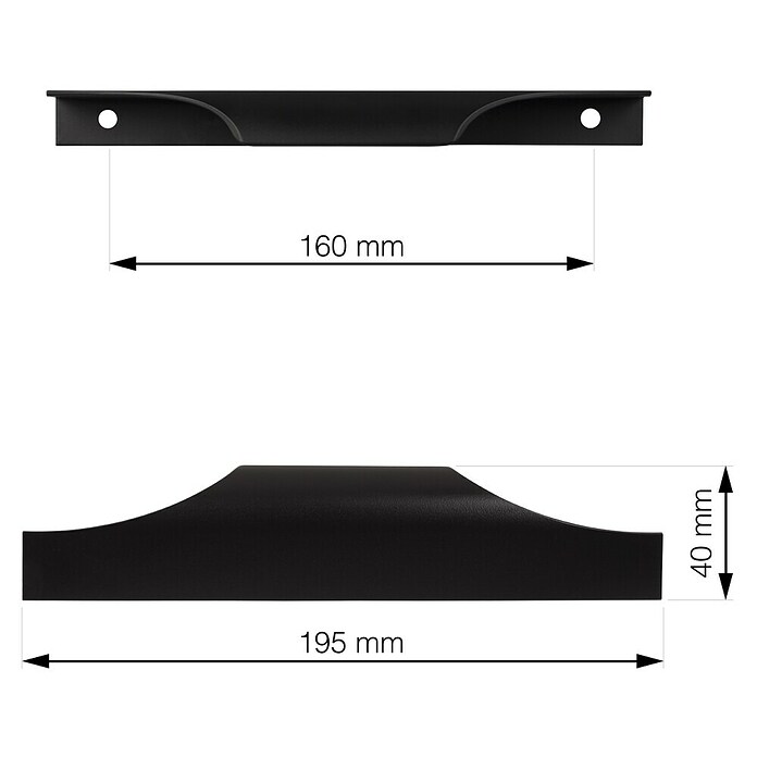 Walteco Ručka za namještaj Todi  (Razmak provrta: 160 mm, Aluminij) | BAUHAUS