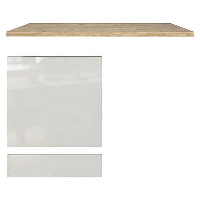Flex-Well Lund Geschirrspülerfront (B x T x H: 110 x 60 x 85 cm, Lichtgrau) | BAUHAUS
