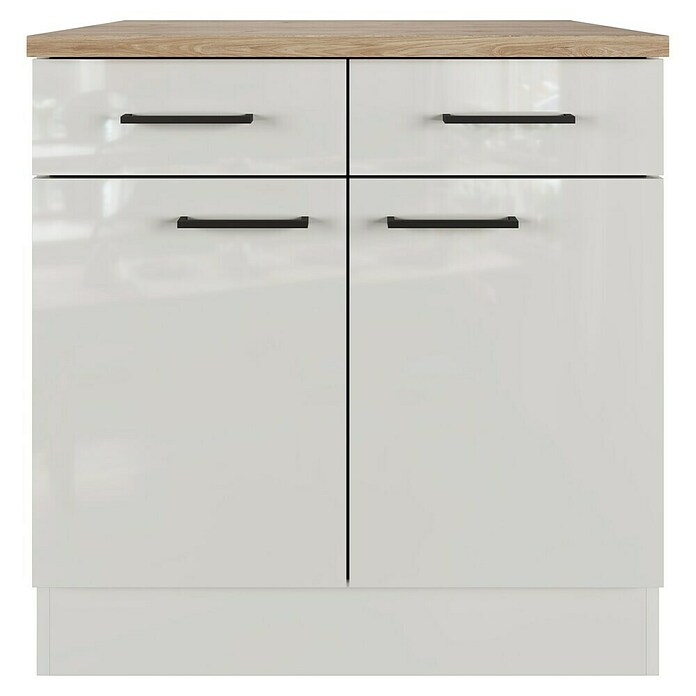 Flex-Well Lund Unterschrank (B x T x H: 80 x 60 x 85 cm, Lichtgrau) | BAUHAUS