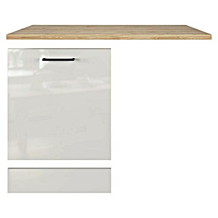 Flex-Well Lund Geschirrspülerfront (B x T x H: 110 x 60 x 85 cm, Lichtgrau)