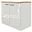 Flex-Well Lund Spülenunterschrank (B x T x H: 100 x 60 x 85 cm, Lichtgrau) | BAUHAUS