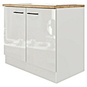 Flex-Well Lund Spülenunterschrank (B x T x H: 100 x 60 x 85 cm, Lichtgrau) | BAUHAUS