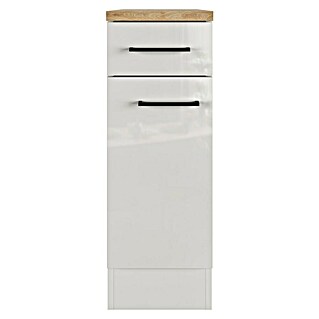 Flex-Well Lund Unterschrank (B x T x H: 30 x 60 x 85 cm, Lichtgrau)