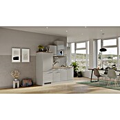 Flex-Well Lund Singleküche mit Mikrowelle (Breite: 210 cm, Lichtgrau, Mit Elektrogeräten) | BAUHAUS