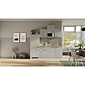 Flex-Well Lund Singleküche mit Mikrowelle (Breite: 210 cm, Lichtgrau, Mit Elektrogeräten) | BAUHAUS