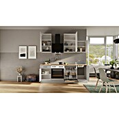 Flex-Well Lund Küchenzeile Typ 2 (Breite: 220 cm, Höhe: 234 cm, Lichtgrau, Mit Elektrogeräten, Edelstahlspüle) | BAUHAUS