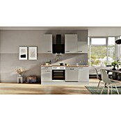 Flex-Well Lund Küchenzeile Typ 2 (Breite: 220 cm, Höhe: 234 cm, Lichtgrau, Mit Elektrogeräten, Edelstahlspüle) | BAUHAUS
