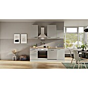 Flex-Well Lund Küchenzeile Typ 1 (Breite: 220 cm, Höhe: 234 cm, Lichtgrau, Mit Elektrogeräten) | BAUHAUS