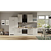 Flex-Well Lund Küchenzeile Typ 2 (Breite: 310 cm, Höhe: 234 cm, Lichtgrau, Mit Elektrogeräten, Edelstahlspüle) | BAUHAUS