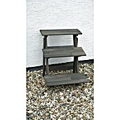 Promadino Blumentreppe (60 x 50 x 56 cm, Kiefer, Grau) | BAUHAUS