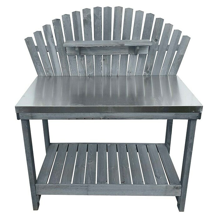 Promadino Pflanztisch Helga (116 x 69 x 139 cm, Holz, Grau) | BAUHAUS