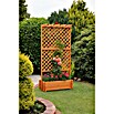 Promadino Pflanzkasten mit Pergola (Außenmaß (L x B x H): 200 x 64,5 x 102 cm, Holz, Honigbraun) | BAUHAUS
