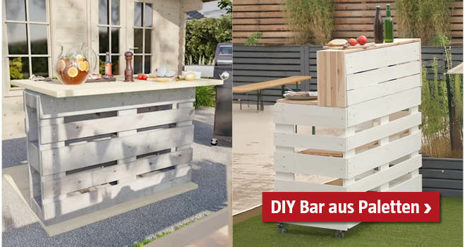 DIY Bar aus Paletten