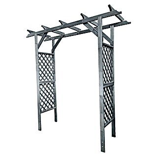 Promadino Pergola Bamberg (51 x 200 x 208 cm, Grau, Holz)