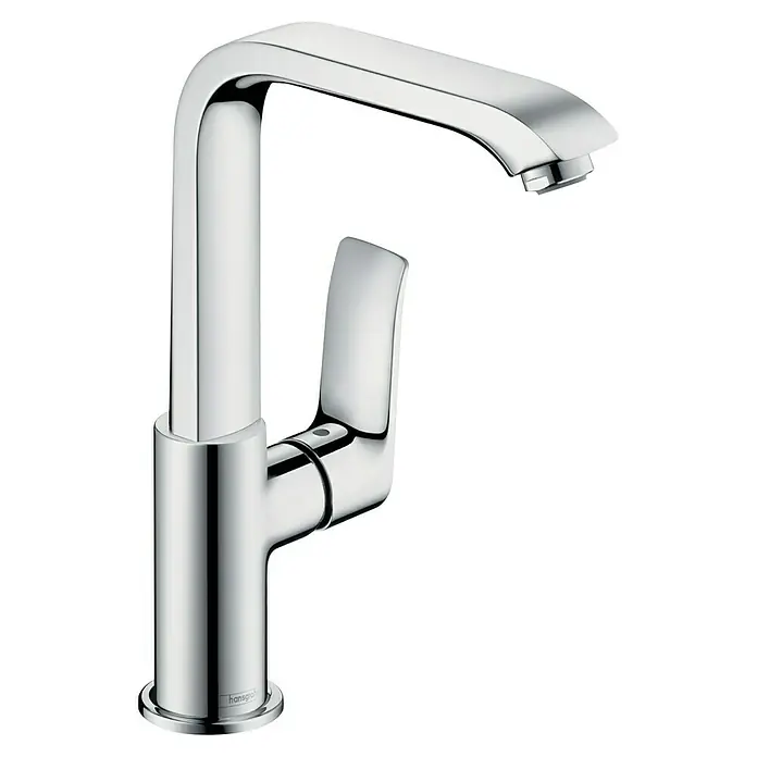 Hansgrohe Metris Waschtischarmatur 230 - Chrom, Glänzend - Glänzender Hansgrohe Einhebel-Waschtischmischer mit schlankem Design und präziser Wasserregulierung für ein modernes Badambiente.
