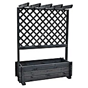 Promadino Pflanzkasten mit Pergola (Außenmaß (L x B x H): 140 x 64,5 x 102 cm, Holz, Anthrazit) | BAUHAUS