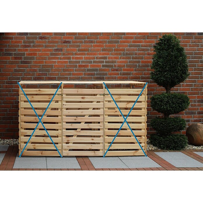 Erweiterung für Mülltonnenbox Vario V (Passend für: Mülltonnenbox Vario V, 92 x 70 x 122 cm, Natur) | BAUHAUS