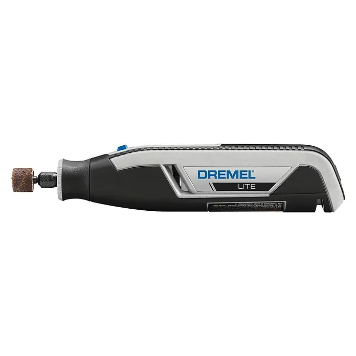 Dremel Akku-Multifunktionswerkzeug 7760-15 Lite - 3,6 V, 1 Akku, 2 Ah - Das Dremel Lite Multifunktionswerkzeug ist ein vielseitiges, kabelloses Werkzeug für Schleif-, Polier- und Schneidearbeiten, ideal für DIY-Projekte.