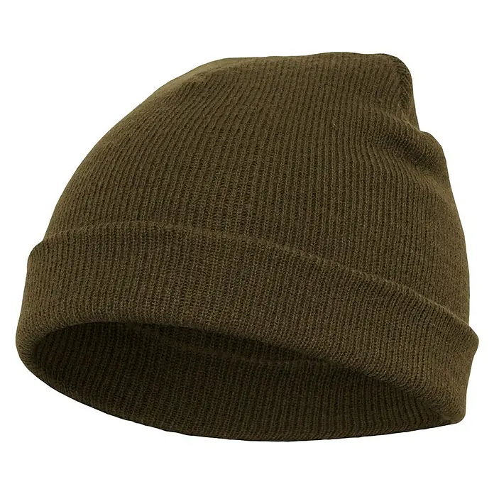 Flexfit Strickmütze Beanie - Oliv, Größe: Universal - Ein warmer, olivgrüner Strickmütze, ideal für kalte Tage und lässige Looks. Das Accessoire ist vielseitig kombinierbar.