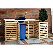Promadino Mülltonnenbox Vario V (Holz, Natur, Geeignet für: 3 Mülltonnen) | BAUHAUS
