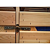 Promadino Mülltonnenbox Vario V (Holz, Natur, Geeignet für: 3 Mülltonnen) | BAUHAUS