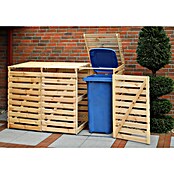 Promadino Mülltonnenbox Vario V (Holz, Natur, Geeignet für: 3 Mülltonnen) | BAUHAUS